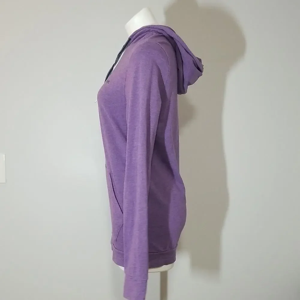 Michael Kors Purple Long Pullover Hoodie Sweatshirt - Women's Size Small